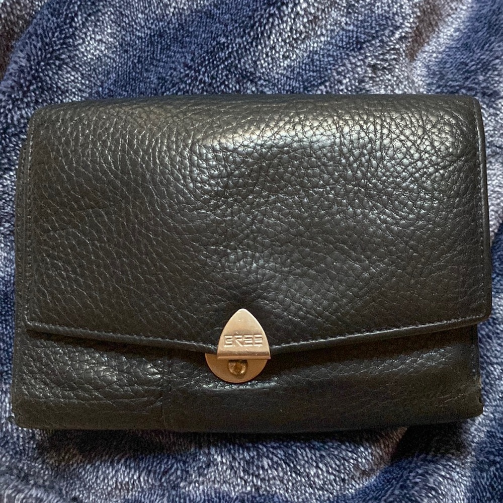 Black leather wallet